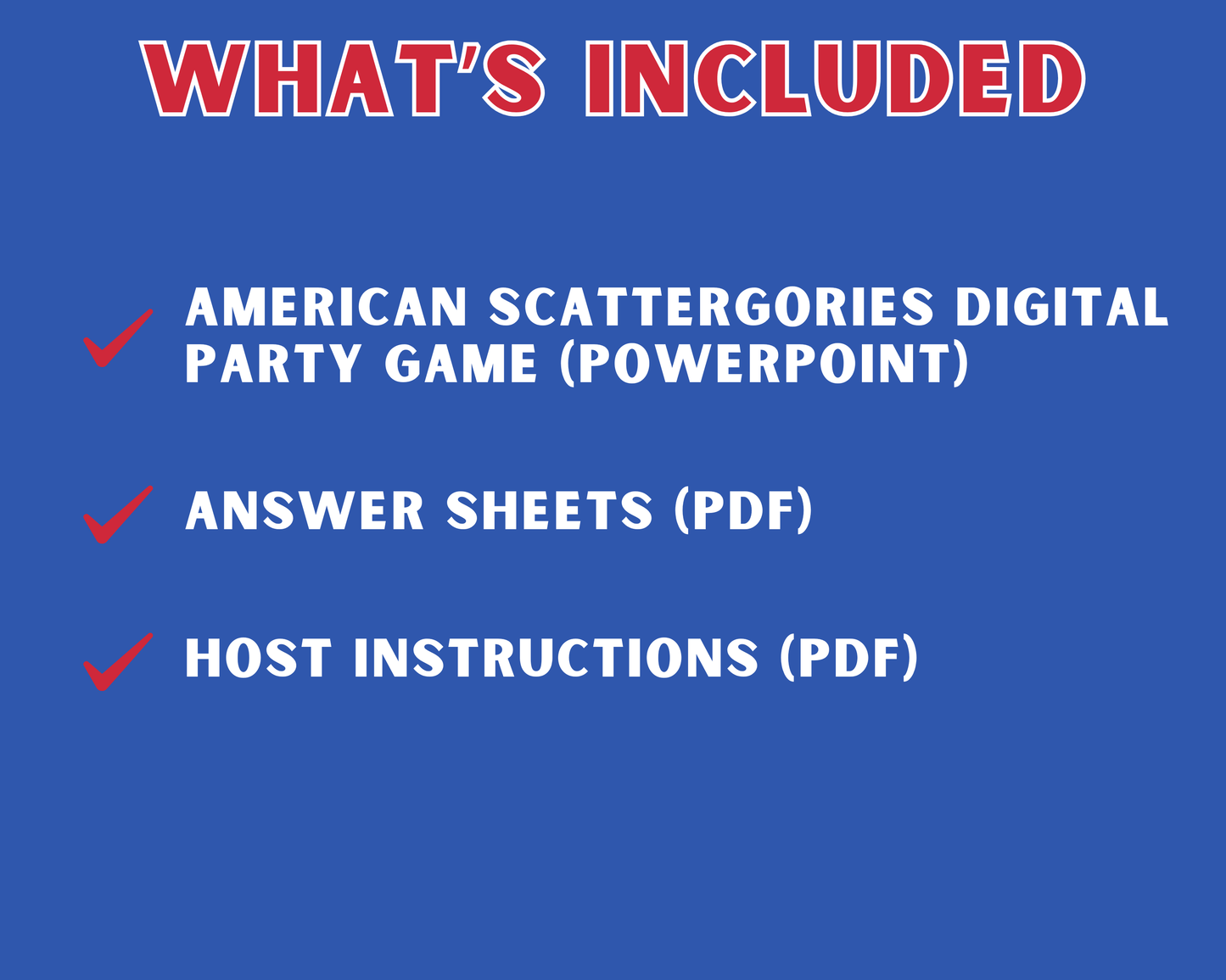 American Scattergories Digital Game