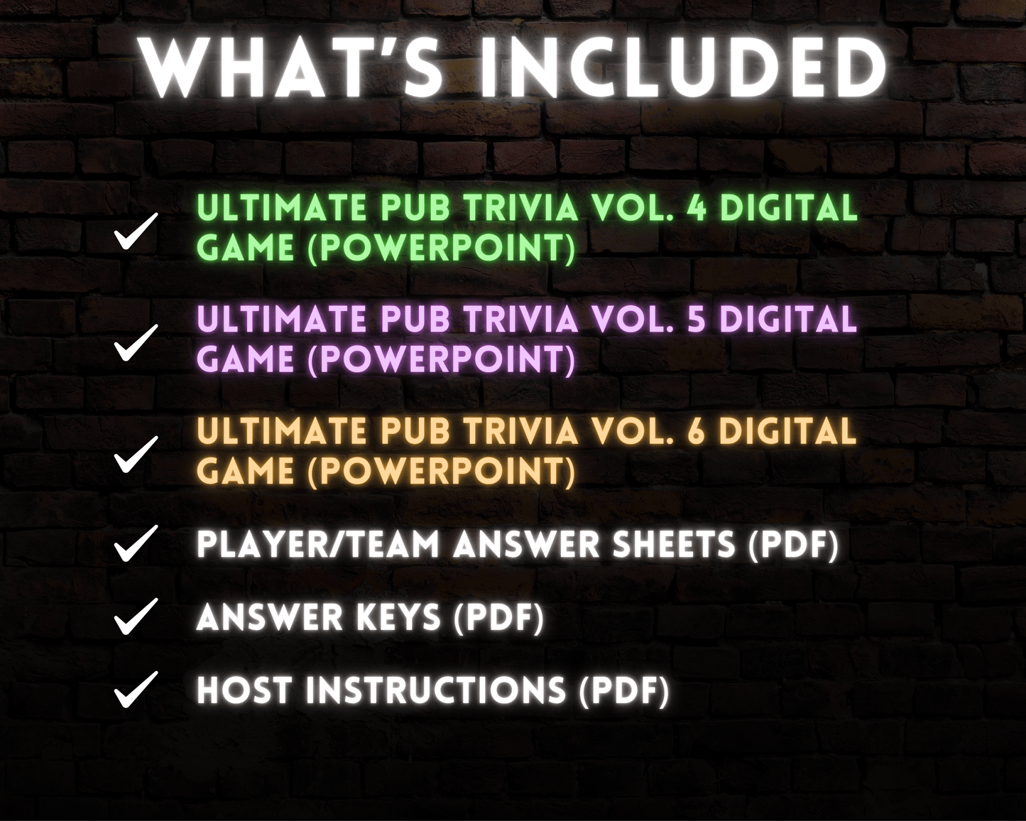 Pub Trivia Digital Game Bundle (Volumes 4-6)