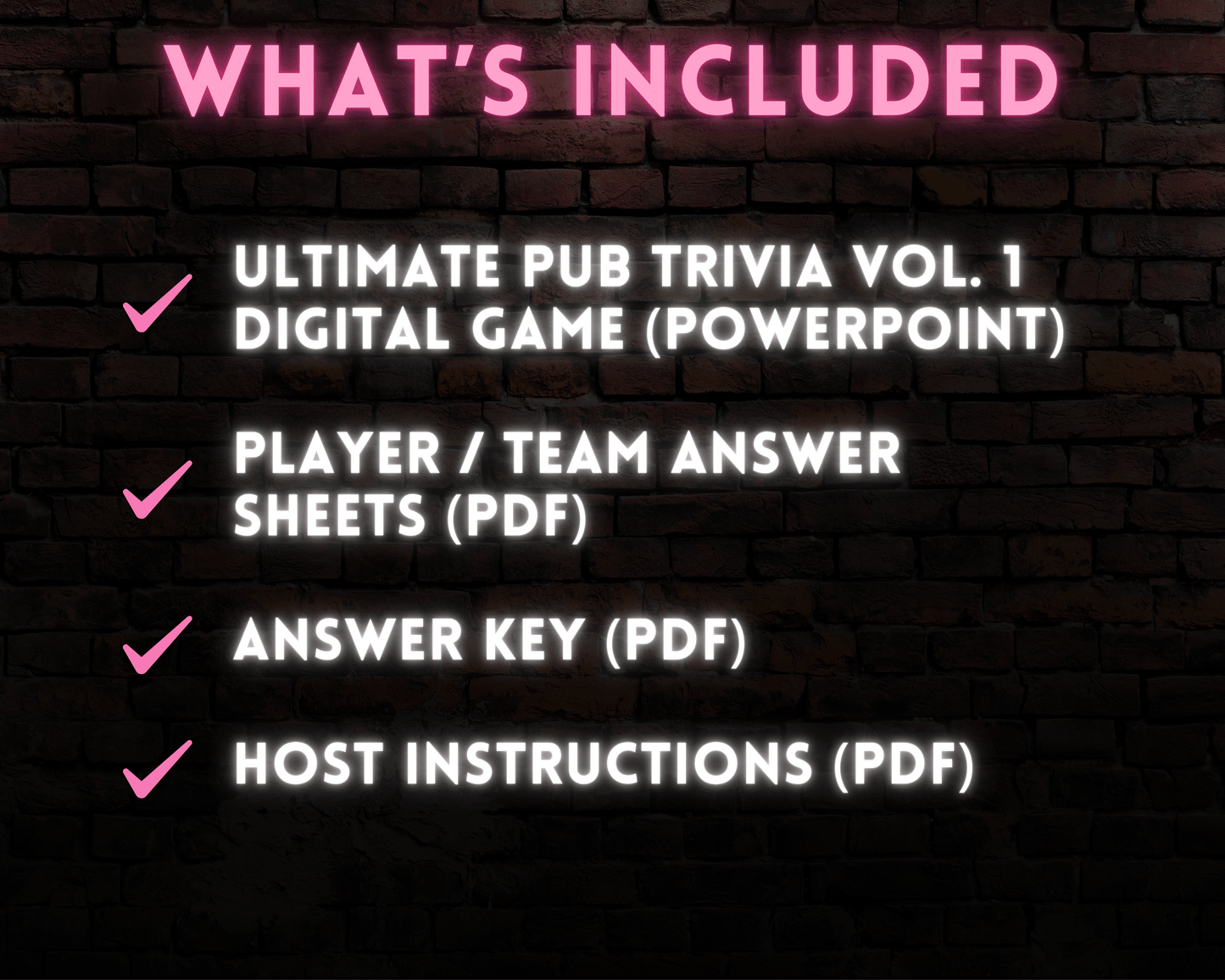 Pub Trivia Digital Party Game (Volume 1)