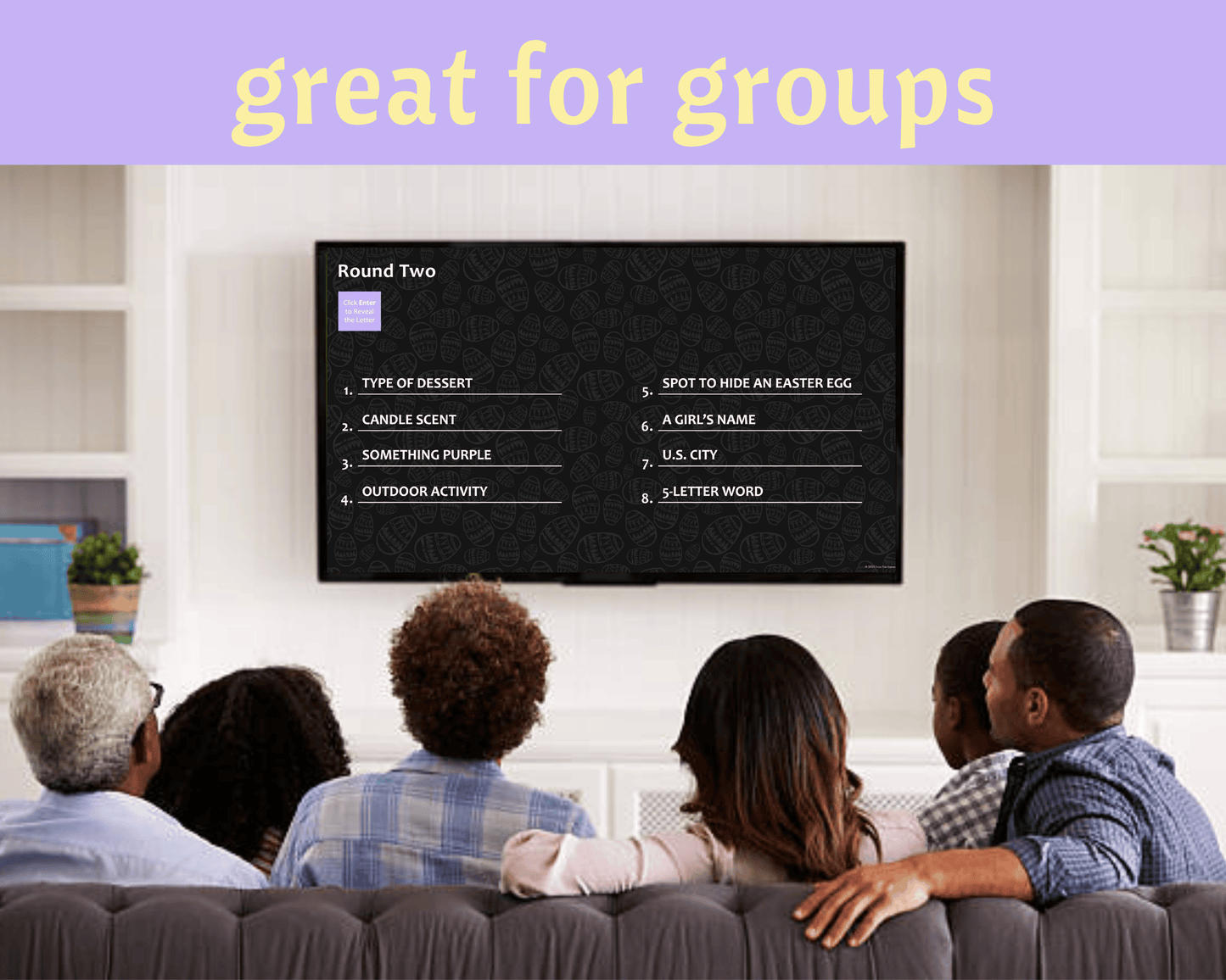 Easter Scattergories Digital Party Game